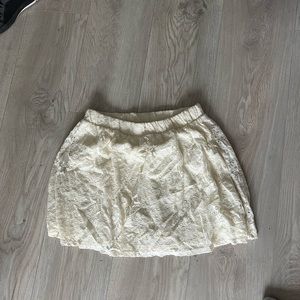 White lace skirt